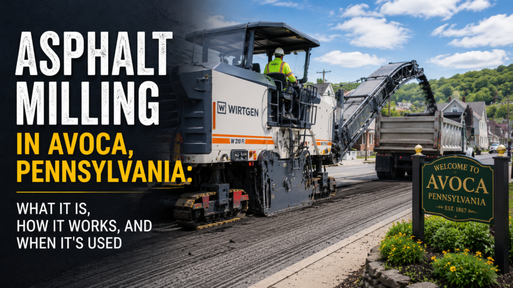 Asphalt Milling in Avoca, Pennsylvania: What It Is, How It Works, and When It's Used